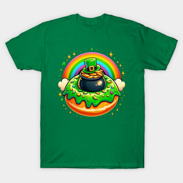 Pot 'O Gold Donut T-Shirt by Donut Duster Designs